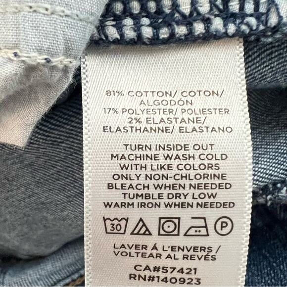 Loft medium wash straight leg jeans size 10 B87 - Picture 3 of 4